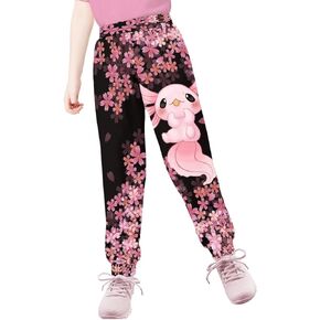 Girls Joggers Pants with Pockets Loose School Active Sweatpants Yoga Outdoor Sports Lightweight Slim Pants