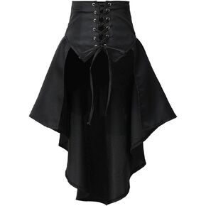 COSDREAMER Steampunk Women's Skirts Waist Belt for Women Ruffles Pirate Corset Costumes