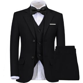 Lycody Boys Suit Kids 5 Piece Tuxedo Suit Set for Teen Boys Formal Dresswear