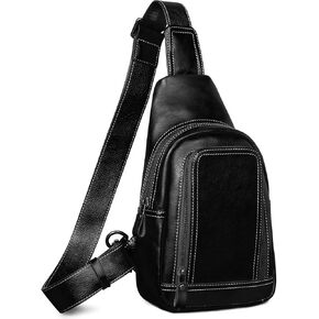 CENUNCO Genuine Leather Sling Bag Crossbody Shoulder Sling Backpack Chest Purse in Kuwait