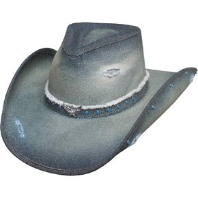 Bullhide Montecarlo Hats Silver Wings Denim Western Cowboy Hat in Kuwait