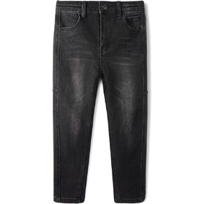 KIDSCOOL SPACE Boys Jeans, 12M-13T Children Ripped Soft Stretchy Classic Denim Pants