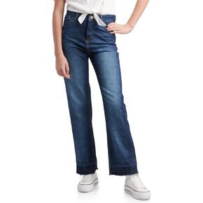 Steve Madden Girls' Jeans - Palazzo Wide Leg Flare Jeans - Casual High Waisted Stretch Denim Baggy Jeans for Girls (4-16)