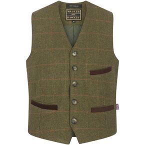 Walker and Hawkes - Men's Derby Tweed Alcott Waistcoat