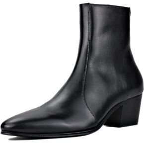 Dress Boot for Men Fashion Casual Chelsea Cowboy Ankle High Heels Boots CD-JY046-R