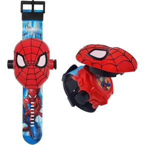 Superhero Projector Watch, Kids Digital Watch Toy, Gift Cool Toddler Stocking Stuffers for Birthday, Halloween, Christmas and Anniversaries with 24 Anime Images