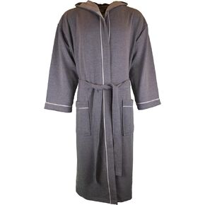 MONARCH Hooded Unisex Terry Bathrobe - 100% Lux Combed Cotton 16 oz. Loop Terry Robe, Five-Star Hotel Choice