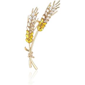 Ukrainian Flag Brooch Creative High Beauty Wheat Ear Breast Pin Simple Suit Coat Fashion Breast Flower Pin Accessories
