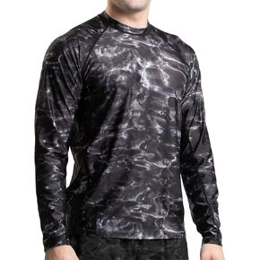 Mens Rash Guard Long Sleeve Water Shirt, Swimming Shirts for Men