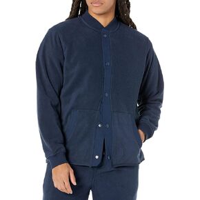 Amazon Essentials Mens Regular-Fit Recycled Polyester Microfleece Bomber Jacket (Available in Tall) (Previously Amazon Aware)