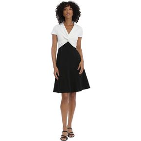 Maggy London Women's 2fer Combo Bodice Fit and Flare Workwear Office Career Event Party Occasion Guest of in Kuwait