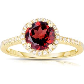 10K White and Yellow Gold with 1-2CT Genuine Peridot, Blue Topaz, Amethyst, Aquamarine, Citrine, Garnet with White Topaz Accent Gorgeous Ring, SIZE 7
