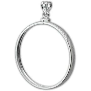 Sterling silver coin bezel Frame for 50 cent half dollar Kennedy - Franklin - Walking liberty in Kuwait