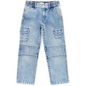 بنطلون جينز PacSun Kids باللون الأزرق الفاتح بخصر مطاطي in Kuwait