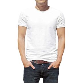 Classic Men's Short Sleeve Cotton Undershirts | Crew Neck T Shirt - Multi & Bulk Wholesale Packs