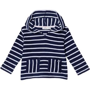 vineyard vines Girl's Striped Terry Towel Hoodie (Toddler/Little Kids/Big Kids)
