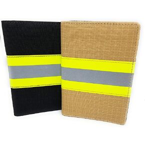 Firefighter Passport Holder Wallet RFID Original Turnout Bunker Fabric Gear in Saudi Arabia