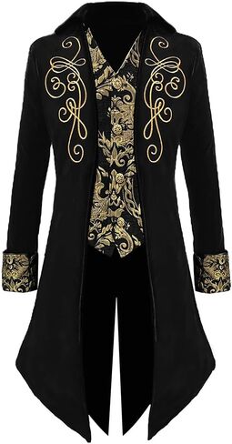 Men‘s Medieval Victorian Jacket Steampunk Tailcoat Masquerade Costumes in Saudi Arabia