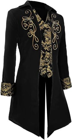 Men‘s Medieval Victorian Jacket Steampunk Tailcoat Masquerade Costumes in Saudi Arabia