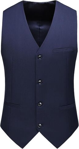 MOGU Mens Waist coat Casual Suit Vest 28 Plain Colors for Prom Wedding Business in Kuwait