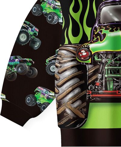 YAMY Monster Car Pant Set for Boy 2PCS Long Sleeves Truck Machine Game Clothing Set Playwear Outfits Suitable for Spring and Winter 2-3Y in Saudi Arabia