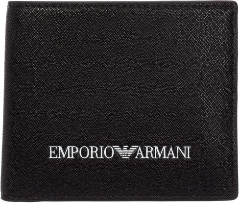 Emporio Armani Mens Regenerated Wallet Black in Saudi Arabia