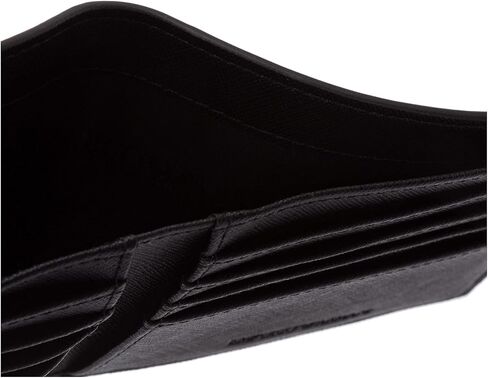 Emporio Armani Mens Regenerated Wallet Black in Saudi Arabia