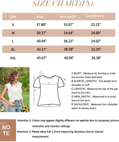 Lueluoye Women's Cap Sleeve V Neck Sweater Vest Trendy Split Hem Ribbed Knit Casual Summer Tunic Tank Tops in Kuwait