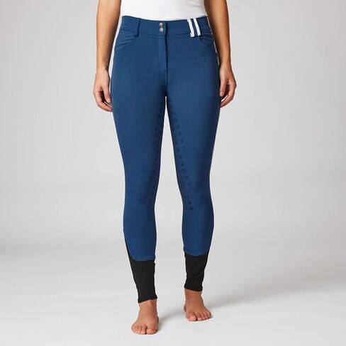 HORZE Rylee Womens High Waisted Breeches with Silicone Grip Full Seat and Pockets in Saudi Arabia