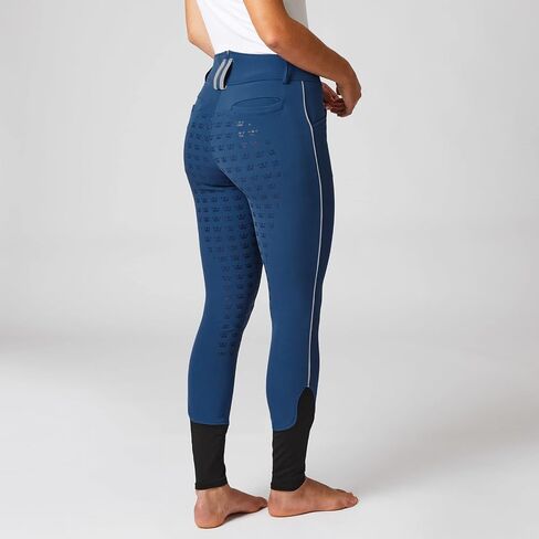 HORZE Rylee Womens High Waisted Breeches with Silicone Grip Full Seat and Pockets in Saudi Arabia