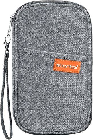 ستورايت حافظة من النايلون لحمل جواز السفر وبطاقات الائتمان للاستخدام اليومي والرحلات الدولية للرجال والنساء، رمادي، عبوة واحدة بلون رمادي، كاجوال in Kuwait