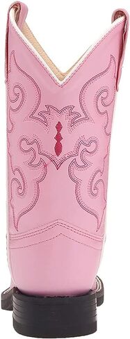 Old West Kids Boots Girl's R W/Silver Toe Rand (Toddler/Little Kid) Boots in Saudi Arabia
