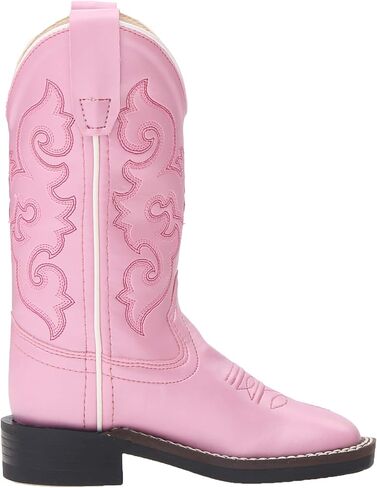 Old West Kids Boots Girl's R W/Silver Toe Rand (Toddler/Little Kid) Boots in Saudi Arabia