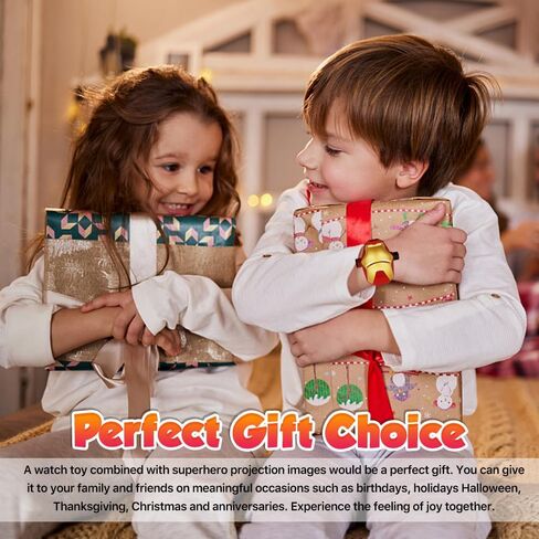 Superhero Projector Watch, Kids Digital Watch Toy, Gift Cool Toddler Stocking Stuffers for Birthday, Halloween, Christmas and Anniversaries with 24 Anime Images in Saudi Arabia