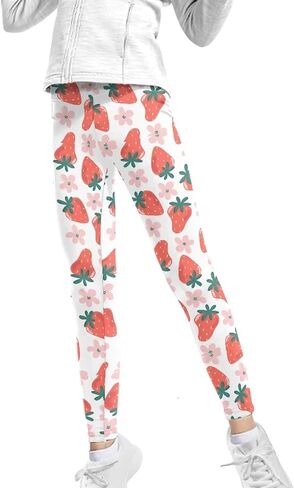 Showudesigns 4-13 Years Girls Athletic Leggings Kids Yoga Pants High Waisted in Saudi Arabia