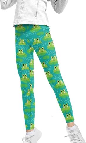Showudesigns 4-13 Years Girls Athletic Leggings Kids Yoga Pants High Waisted in Saudi Arabia