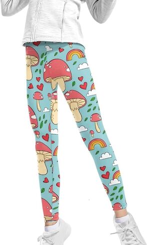 Showudesigns 4-13 Years Girls Athletic Leggings Kids Yoga Pants High Waisted in Saudi Arabia