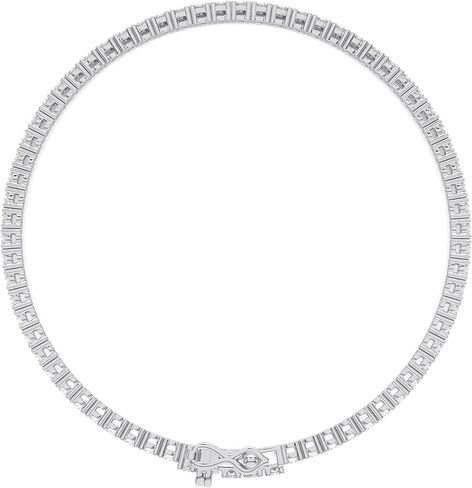 Carbon Atelier IGI Certified 2 to 10 Carat Lab Grown Diamond Tennis Bracelet for Women I 14k White or Yellow Gold Bracelet (G-H, VS1-VS2, 2 to 10 cttw) 7 Inch Bracelet I Double Safety I 4-Prong Set in Saudi Arabia