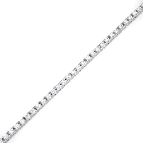 Carbon Atelier IGI Certified 2 to 10 Carat Lab Grown Diamond Tennis Bracelet for Women I 14k White or Yellow Gold Bracelet (G-H, VS1-VS2, 2 to 10 cttw) 7 Inch Bracelet I Double Safety I 4-Prong Set in Saudi Arabia