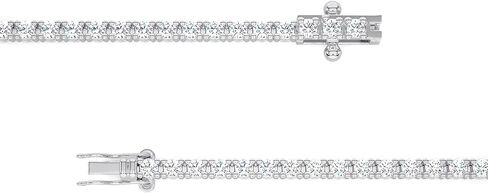 Carbon Atelier IGI Certified 2 to 10 Carat Lab Grown Diamond Tennis Bracelet for Women I 14k White or Yellow Gold Bracelet (G-H, VS1-VS2, 2 to 10 cttw) 7 Inch Bracelet I Double Safety I 4-Prong Set in Saudi Arabia