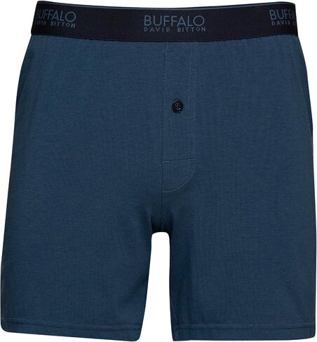 Felina Buffalo Mens Boxers - 3-Pack Cotton Boxers for Men, Boxer Shorts, Mens Underwear Black in Saudi Arabia