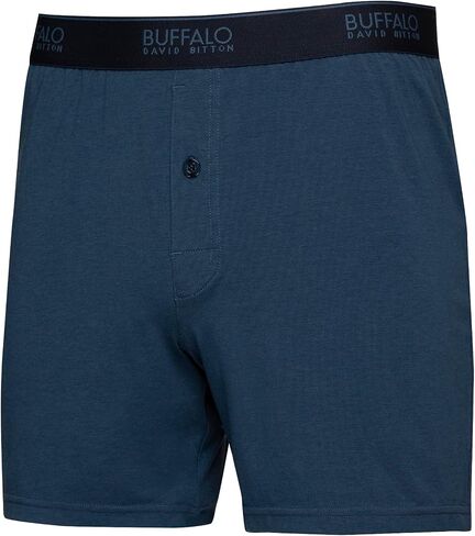 Felina Buffalo Mens Boxers - 3-Pack Cotton Boxers for Men, Boxer Shorts, Mens Underwear Black in Saudi Arabia
