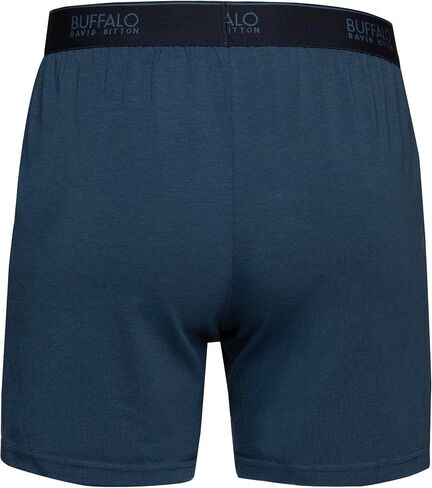 Felina Buffalo Mens Boxers - 3-Pack Cotton Boxers for Men, Boxer Shorts, Mens Underwear Black in Saudi Arabia