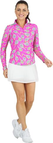 IBKUL Athleisure Wear Sun Protective UPF 50+ Icefil Cooling Tech Venus Print Long Sleeve Mock Neck Top – 10493 in Saudi Arabia