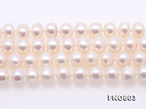 قلادة JYX Pearl طويلة طويلة مصنوعة من مادة AA جودة 8-9 مم دائرية بيضاء لؤلؤ صناعي من اللؤلؤ الطازج عقد طويل سويتر in Kuwait