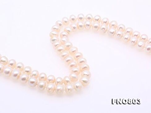 قلادة JYX Pearl طويلة طويلة مصنوعة من مادة AA جودة 8-9 مم دائرية بيضاء لؤلؤ صناعي من اللؤلؤ الطازج عقد طويل سويتر in Kuwait