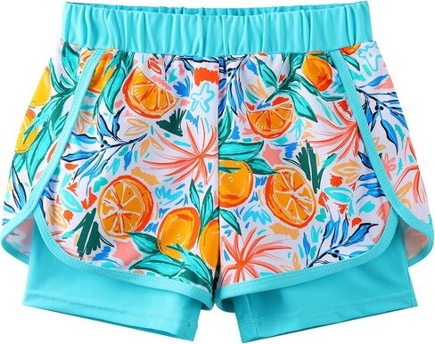 TFJH E 2PCS Girls Long Sleeve Swimsuit UV 50+ Rashguard Tankini Set Kids Swimwear Zipper 3-12Y in Kuwait