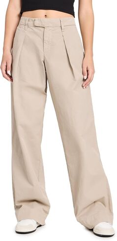 Women's Lola Pleat Khaki Pants in Saudi Arabia
