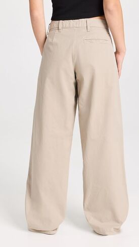 Women's Lola Pleat Khaki Pants in Saudi Arabia