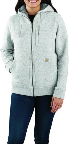 Carhartt Women's Relaxed Fit Midweight Sherpa-Lined Full-Zip Sweatshirt in Saudi Arabia